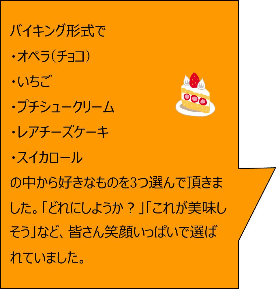 みどりの風長尾　ケーキバイキング１